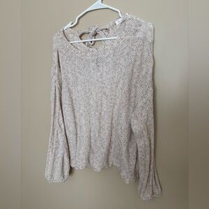 Beige Knit light weight Sweater size M